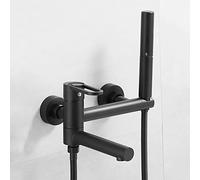 Miscelatore da parete per vasca da bagno con soffione e tubo, design a leva singola per un comodo bagno e doccia