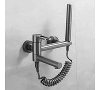 Miscelatore da parete per vasca da bagno con soffione e tubo, design a leva singola per un comodo bagno e doccia