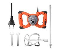 Miscelatore di grado industriale 2300W Miscelatore for rivestimento di malta for intonaco di cemento a velocità regolabile a 6 ingranaggi Miscelatore for polvere di mastice,Facile da usare