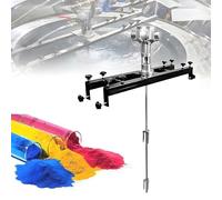 Miscelatore di Pittura Pneumatico Orizzontale, 1/2 HP 3/4 HP 1 HP Agitatore Aria IBC, Macchina per Mélange 0-2500RPM con Elice Pieghevole,per Pittura Inchiostro Rivestimento Colla(Large 5Cylinder)