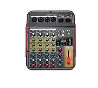 Miscelatore DJ, Console Di Missaggio A 6 Canali Mixer Audio For Conferenze All'aperto USB Compatibile Con Riverbero Processore Scheda(A)