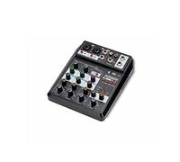 Miscelatore DJ, Mixer professionale 4 canali 48V Phantom Power Reverb FX DJ Mixing Console USB Player Music Stereo