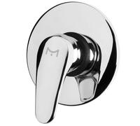 Miscelatore Doccia da Parete Serie Delfino Incasso Ottone Colore Cromato Bagno