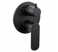 Miscelatore doccia incasso con deviatore nero opaco Paini Nove 09YO691TC1