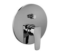 Miscelatore doccia incasso con deviatore Paffoni Sly in ottone cromo