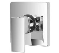Miscelatore doccia incasso cromato in ottone design squadrato Kubo