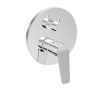 Miscelatore Doccia Incasso Monocomando Aurora In Ottone Cromato A 2 Vie - Rubinetto Doccia A Scomparsa Di Design E Versatilità