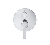 Miscelatore doccia monocomando Duravit B.2 incasso, rosetta rotonda, 2 utenze,