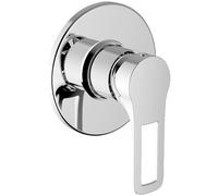 Miscelatore Doccia Monocomando Incasso 35mm per Bagno Lavanderia Ottone Cromato