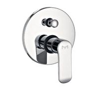 Miscelatore Doccia Parete America ad Incasso con Deviatore Ottone Colore Cromato - CONFEZIONE: 1 pz.