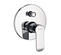 Miscelatore Doccia Parete America ad Incasso con Deviatore Ottone Colore Cromato - : , CONFEZIONE: 2 pz.