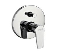 Miscelatore Doccia Parete Asia Incasso con Deviatore Ottone Colore Cromato