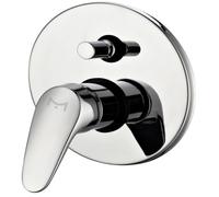 Miscelatore Doccia Parete Linea Delfino Incasso Deviatore Ottone Colore Cromato