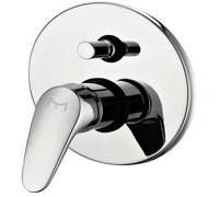 Miscelatore Doccia Parete Linea Delfino Incasso Deviatore Ottone Colore Cromato