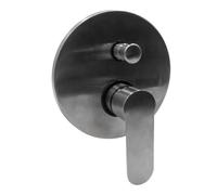 Miscelatore Doccia Parete Oceania ad Incasso Deviatore Ottone Nickel Spazzolato