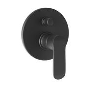 Miscelatore Doccia Parete Puma Incasso con Deviatore Ottone Colore Nero Opaco - CONFEZIONE: 1 pz.