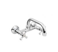 Miscelatore Doppio Manico Nostalgico Con Croce Retro Per Lavabo