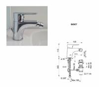 MISCELATORE ECOSTYLE ERCOS PONSI CROMO LAVABO BIDET VASCA DOCCIA INCASSO-ESTERNO