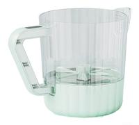 Miscelatore elettrico a 3 velocità con porta di ricarica di tipo C, ciotola filtrata da 1 litro e motore da 150 W per sbattere uova e riso (blu)