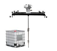 Miscelatore elettrico a pavimento, mescolatore di colori commerciale, 1/2 (3/4) CV, miscelatore di colori elettrico per serbatoio miscelatore, elica pieghevole (5 cilindri, Big)