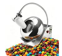 Miscelatore elettrico a tamburo for frutta secca con soffiatore,macchina for rivestimento caramelle automatica da 180W con capacità di 3-6 kg/h,36 giri/min,for colorare,asciugare e lucidare caramelle