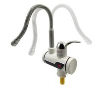 Miscelatore elettrico caldo freddo Rubinetto for riscaldamento istantaneo da 3000 W Rotazione a 360 gradi Temperatura regolabile digitale for cucina Bagno(SoftPipe)