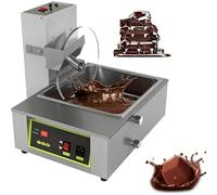 Miscelatore elettrico commerciale for fusione, macchina for temperare il cioccolato, scaldavivande in acciaio inossidabile, for immergere fragole, marshmallow, pretzel(10kg)