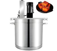 Miscelatore elettrico commerciale in acciaio inox per mescolare salse, macchina per friggere, raschietto per mescolare a 4 lame, per frullatore agitatore per cucinare marmellate e salse,25L