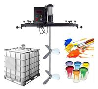 Miscelatore elettrico for serbatoi da 1000 W, agitatore ad aria, miscelatore for vernici, rivestimento, colla, cemento, solvente for inchiostro, regolabile da 720 a 1200 mm(D)