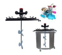 Miscelatore elettrico for vernici, macchina for miscelazione commerciale da 3280 W, con gancio di supporto ed elica pieghevole, for solvente for inchiostro(B)