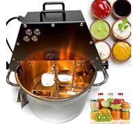 Miscelatore elettrico per alimenti, mescolatore automatico, pentola in acciaio inox, ideale per salse, marmellate e puree