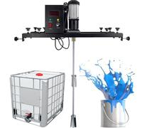 Miscelatore elettrico per vernice con gancio di supporto regolabile e elica pieghevole per una dissoluzione e un'agitazione efficienti dell'inchiostro