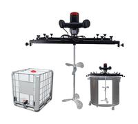 Miscelatore elettrico per vernice da 3000 W, miscelatore IBC da 1000 litri, asta di agitazione in acciaio inox da 900 mm, 70 ~ 125 cm regolabile, per mescolare vernice, rivestimento, colla, cemento