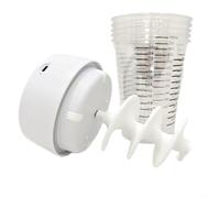 Miscelatore Elettrico Resina Automatico, Capacità 24 fl oz Mescola Epossidico e Pigmenti in 8 Minuti, Motore Silenzioso per Hobby e Studio, Set di 5 Bicchieri Miscelatori