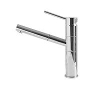 Miscelatore Elleci Doccetta Estraibile Reno Inox Cromato MIKRENCR