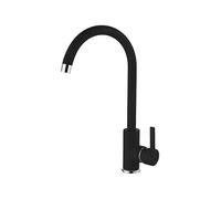 Rubinetto Miscelatore Cucina Elleci canna alta monocomando nero full black MGKC0140