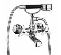 Mamoli GIO Ponti rubinetto vasca a due comandi con set doccia, esterno, 1030F2140021, GIO Ponti cromo [Rubinetteria Bagno > Rubinetteria Vasca]