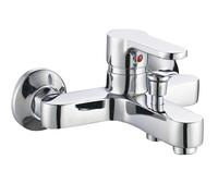 Miscelatore Esterno Vasca Con Deviatore Rubinetto Monocomando Cromato - CONFEZIONE: 1 pz., Finitura-: Cromo Lucido