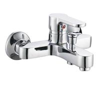 Miscelatore Esterno Vasca Con Deviatore Rubinetto Monocomando Cromato - CONFEZIONE: 2 pz., Finitura-: Cromo Lucido