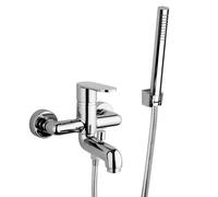 Miscelatore esterno vasca Tube compreso di kit doccia cromo Cromo