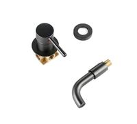 Miscelatore for bagno a parete, maniglia singola, canna di fucile, rubinetto for lavabo, acqua calda e fredda, vasca da, nero, bianco, rosa oro per lavabi da vasca(Color 6)