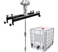 Miscelatore for vernice con agitatore d'aria, miscelatore for serbatoi, agitatore pneumatico for serbatoi, con elica pieghevole, speciale for fusti IBC Ton, grande(Large5Cylinders)