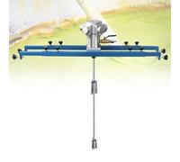 Miscelatore for vernice con secchiello for tamburo agitatore gancio di supporto, macchina for miscelare barili IBC in acciaio inossidabile, strumento miscelazione professionale(C,400mmblade)