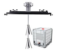 Miscelatore for vernici IBC, miscelatore for vernici con serbatoio da 1000 litri, agitatore pneumatico con gancio di supporto, miscelatore for calcestruzzo con elica pieghevole, adatto for agitatore