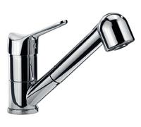 Foster Miscelatore monocomando con canna girevole ed estraibile 8449 500 finitura ottone cromato