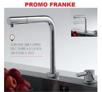 Franke Rubinetteria - Miscelatore monocomando da lavello FN 7483.031 sottofinestra, retrattile, cromo 115.0486.978