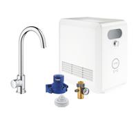 Grohe Blue starter kit con rubinetto da cucina verticale StarLight Chrome 31302002