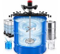 Miscelatore Ibc 3200w, Serbatoio 1000l, Coppia 10nm, Velocità Regolabile B | Motore Potente Da 3200w Con Velocità Variabile 0-800 Giri/Min, Miscela Ibc Da 50-1000l Per Vernici, Rivestimenti, Adesivi