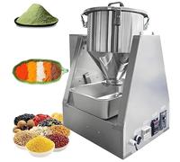 Miscelatore in acciaio inox con rotazione a 360° e controlli programmabili per miscelare granuli di polvere secca, chimica, farmaceutica e alimentare