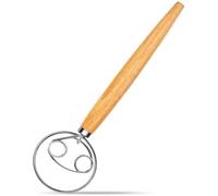 miscelatore in stile olandese con pasta danese di agtete con gancio di pasta in acciaio inossidabile e manico in legno per il pane a lievitazione naturale che producono strumenti e forniture di